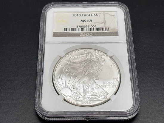 2010 MS69 1oz Fine Silver Eagle
