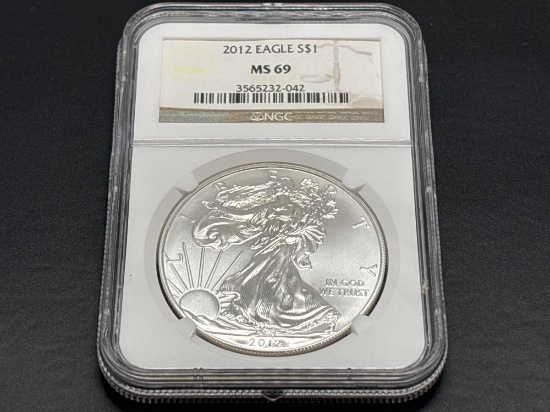 2012 MS69 1oz Fine Silver Eagle