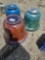 7 large plastic planters