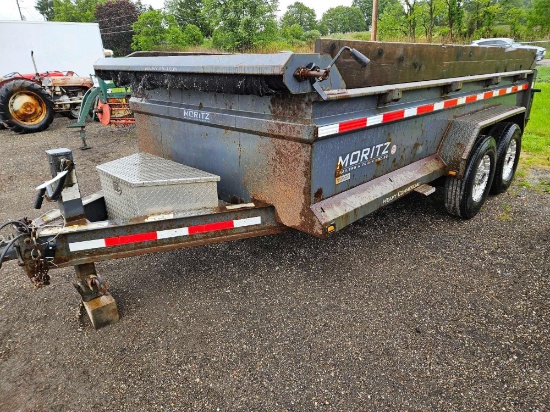 2016 Moritz dump trailer, 14ft