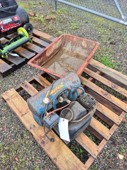 Air Compressor, Cement Mix Bin