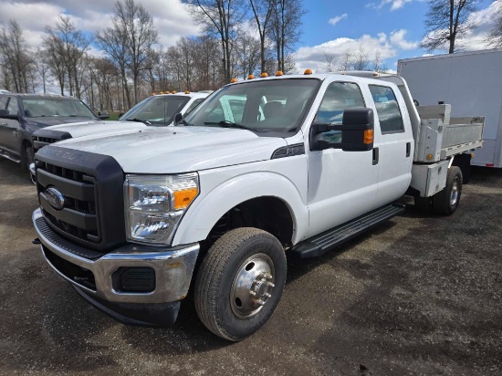 2016 Ford F-350 Dually, 77,192 miles, runs and drives, 4x4, 8ft EBY aluminum bed with Electric Dump