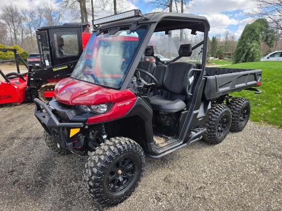 2024 Can-am Defender XT HDX10, 93hrs, 6X6, runs and drives, with title