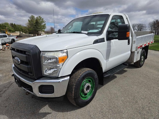 2015 Ford F-350, 109,691, runs and drives, 4x4, 8ft aluminum EBY bed