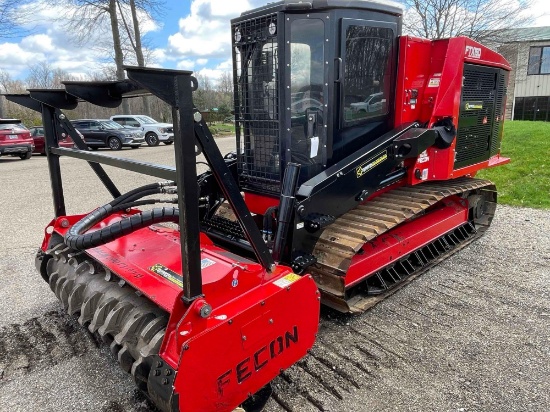 FECON FTX150 High Performance with 150 hp Cummins Diesel and FECON Mulcher attachment, winch,