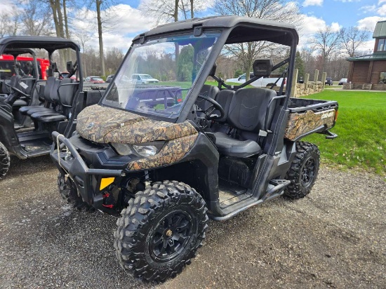 2022 Can-am Defender XT HD9, 573hrs, runs and drives, 4x4, with title, needs fuel level sensor