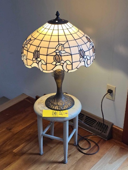 Tiffany Style Lamp, Stool