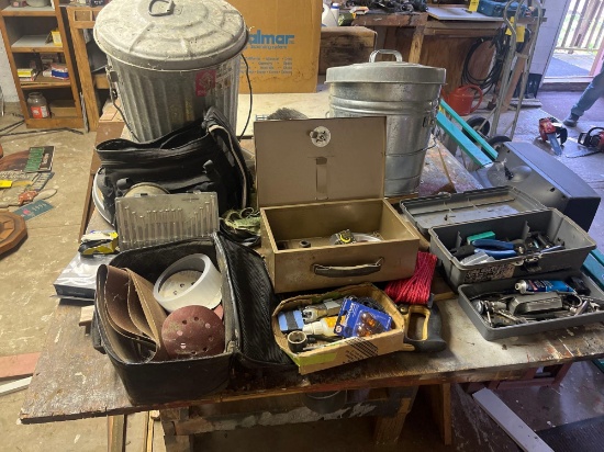 Trash Tins / Sandpaper / Hand Tools / Hardware