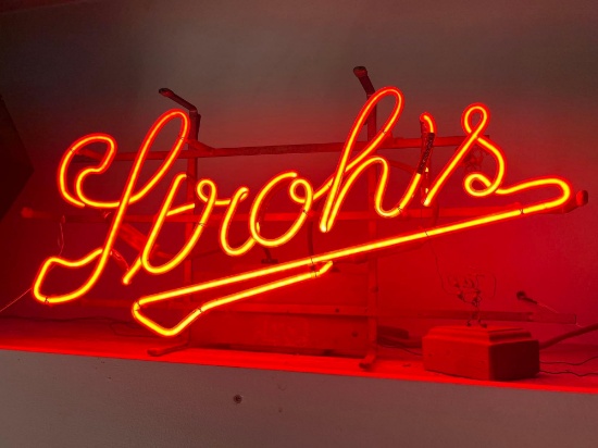 Strohs Neon Sign