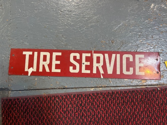 Metal Tire Service Sign / Light Up Telephone Sign / Wall Decor