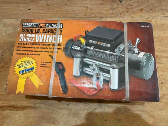 NIB Badlands 12,000lbs Winch