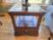 (2) Glass insert end tables