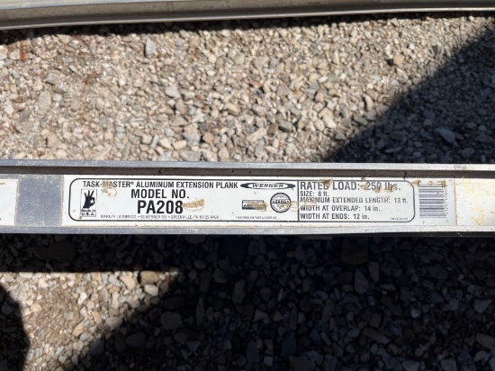 Werner aluminum extension plank, model PA208