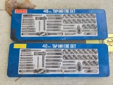 (2) 40pc tap and die sets