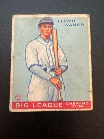 1933 Goudey Lloyd Waner No. 164 Baseball Card