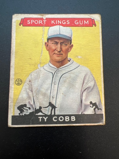 1933 Goudey Sports Kings Gum Ty Cobb No. 1 Baseball Card