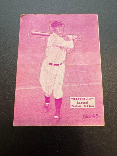 1934-36 Batter-Up Lazzeri No. 45 Baseball Card