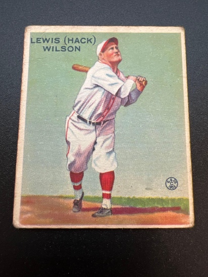 1933 Goudey Hack Wilson No. 211 Baseball Card