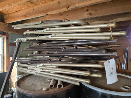 Metal folding chairs