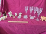 Swirowski crystal, Gallia Stemware, Lenox Elephants