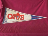 Vintage Cleveland Cavs Signed Pennant Lennie Wilkins, Mark Price, Elo