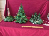 Cermic Christmas Tree Small Chip On Largest