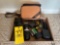 Vivitar camera lenses with a camera bag and accessories