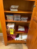 CDs and kitchen cloths