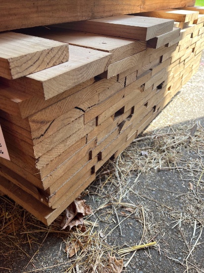 86 pieces of 8ft long Ash planed wood (Approximately 336 board feet)