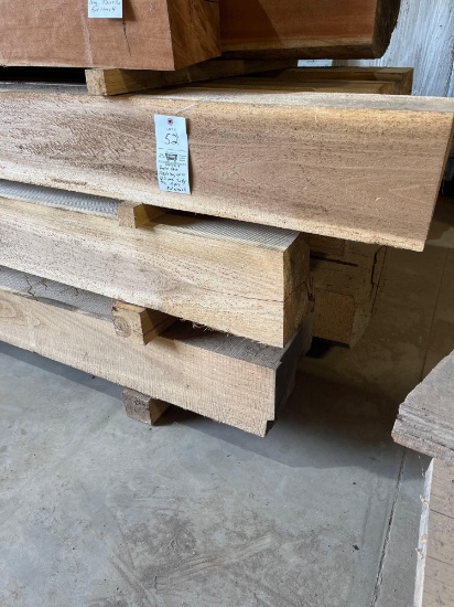 11 pieces of Poplar Posts 10 1/2 ft up to 12 ft long