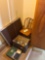 child's chairs, early reels, folding table and doll furniture