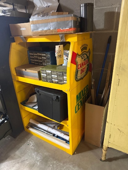 Canada dry display and assorted hardware organizers