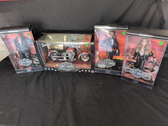 Mattel Barbie Harley Davidson Motorcycle Ken Barbies, NIB
