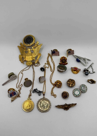 Assorted Pins, Obsolete U.S. Coins into Jewelry