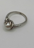 10k Gold Pearl Ring 2.3 DWT