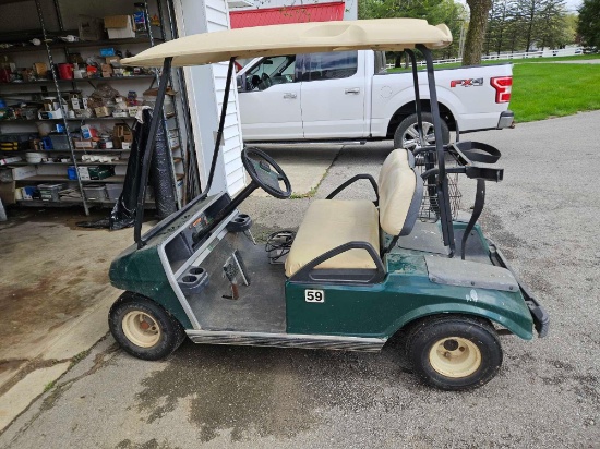 Club Car electric golf cart with charger
