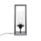 9-Roman - 16.5 Black Iron Table Lamp with Glass Shade