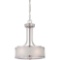 5-Ryan - Hanging Chandelier Light Fixture with Satin Nickel Finish Featuring Metal Wire Mesh Shade