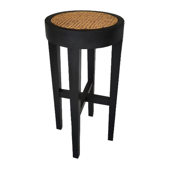 4-MILA ROUND RATTAN BAR STOOL