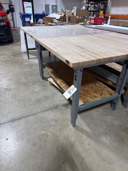 3'x5' Wood top Global work table. | Online Auctions | Proxibid