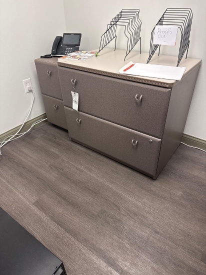 Two file cabinets CONTENTS NOT INCLUDED