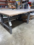 3'x5' Wood top Global work table.