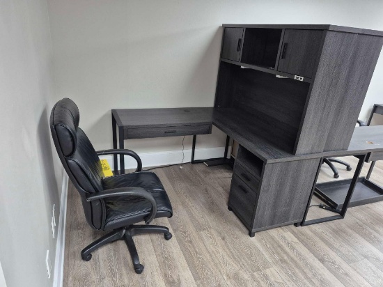 L-Shaped Office Desk w/ Chair