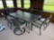 quality 9 peice patio table set with chairs and stools
