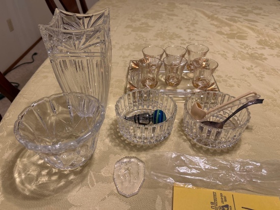 assorted crystal - espresso set