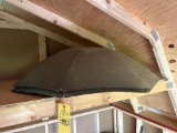 2 metal umbrella shades