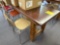 (5) 2ft x 8ft homemade tables and 18 chairs, room 1105