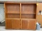 Large wooden open shelf with bottom divided trays - 1114
