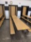 3 Folding cafeteria tables on casters