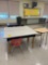 2 tables, student desk, 3 chairs, metal desk, hall tree, - 2308